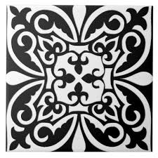 Black And White Moroccan Tiles Moroccan Tile Black With White Background Zazzle Com In 2020 Moroccan Tiles Pattern Moroccan Tile Black And White Tiles