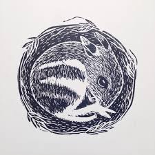 Black And White Australian Animal Prints Eastern Barred Bandicoot Linocut Print Australian Marsupial Etsy Linocut Prints Animals Black And White Linocut