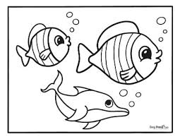 Moreover, you also can find a funny and cute fish design for your kid's coloring pages. Fish Coloring Pages 30 Printable Sheets Easy Peasy And Fun