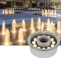 Outdoor Dancing Water LED Fountain Light DMX/RF Remoto Control IP68  Waterproof LED Fountain With LED Light RGB RGBW