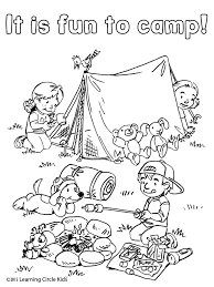 Reader Bee Camping Coloring Pages Camping Theme Preschool Camping Preschool