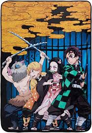 Ax 2019 exclusive merch collabs. Amazon Com Demon Slayer Blanket Officially Licensed Merchandise From The Anime Demon Slayer Comfy Lightweight Fleece Throw 45x60 Inches Yellow Kitchen Dining