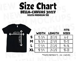 Check spelling or type a new query. Bella Canvas 3001y Size Chart Youth Size Chart Kid Shirt Etsy