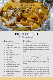 Pickle Fish Recipe Pickled Fish Recipe Health Dinner Recipes Recipes