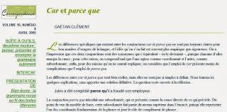 S Entrainer En Francais Parce Que Ou Car Car Ou Parce Que