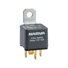 Esupport car relay 12v 40a spst 4pin socket pack de 5. Narva 12v Relay 4 Pin 40a 68000bl Narva Repco Australia