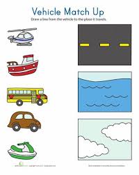 Transportation Match Up Transportation Preschool Activities Transportation Preschool Transportation Theme Preschool
