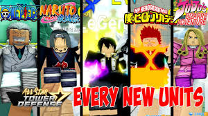 Find and join some awesome servers. All Star Tower Defense Every New Units Showcase Except Giorno 6s Goku Gt Roblox Youtube