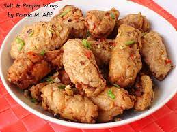 Salt And Pepper Chicken Wings Fauzia S Kitchen Fun Stuffed Peppers Salt And Chilli Chicken Chicken Stuffed Peppers