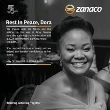 A TRIBUTE TO DORA MOONO NYAMBE 😭💔😭 By Isaac Moyo As I sit down to  reflect