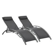 Boyel Living Grey Wicker Outdoor Chaise Lounge With Grey Cushions In 2020 Outdoor Chaise Reclining Sun Lounger Outdoor Chaise Lounge