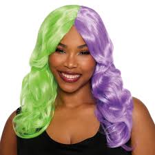 Green wig woman outlet