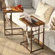Styling a home doesn't always come naturally. China Functional Mobile Snack Table Sofa End Table With Storage Basket And Wheels For Living Room Bedroom On Global Sources End Table Side Table Kitchen Carts