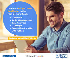 Google it support professional certificate. Amideast Lebanon Amideast Lebanon Is Pleased To Announce Its New Partnership With Google To Provide 400 Scholarships For People Living In Lebanon To Complete Google Career Certificates In Five High Demand Fields It