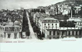 Karte von rigiplatz, zürich (kreis 6, oberstrass). Gang Dur Alt Zuri Die Universitatsstrasse