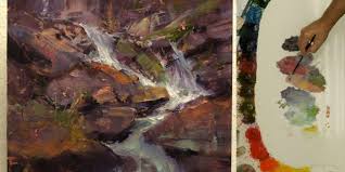 7 Easy Steps To Paint A Rocky Mountain Waterfall Master Oil Painting