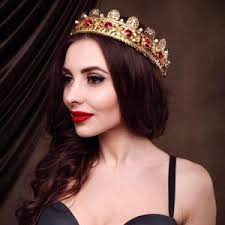 FAST SHIPPING Gold Round Crown, Circular Crown, Full Crown, Bride Crown,  Crown, Quinceañera, Crystal Crown, Sweet 16, Round Crown