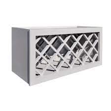 A wine cabinet is much more than a rack, enabling a permanent, closed storage option for wine enthusiasts that will improve any space, from cellar to dining room. Plywell Ready To Assemble 30x15x12 In Shaker Wall Wine Rack In Gray Sgxwr3015 The Home Depot