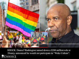 LATEST: Denzel Washington has turned down a $200 million role at Disney,  claiming he won't be in “Woke Culture” because... Read more.  https://buff.ly/3ZJBkkh