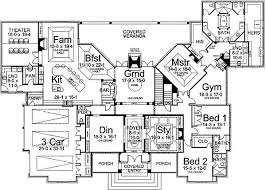 Plan 12247jl Master Suite With Private Gym In 2020 Small Home Gyms House Plans French Country House Plans