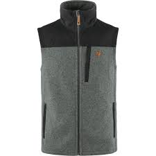 Fjällräven Buck Fleece Vest - Men's - Grey Melange - L