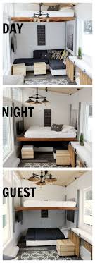 Open Concept Rustic Modern Tiny House Photo Tour And Sources Modern Tiny House Tiny House Living Tiny House Plans