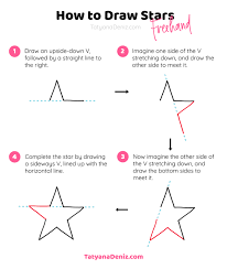 How to draw a perfect star. How To Draw A Star Freehand With Free Printable Worksheets