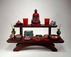 Peruvian Two Tier Puja Table Meditation Shrine Table Top Model Meditation Room Meditation Altar Meditation Rooms