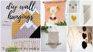 Oh, and also keep an eye out in the next few months for premium patterns to transition over to the blog for free!! Diy Wall Hangings