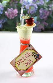 Drink Me Eat Me Cocktail Created By The Talented Team At The Churchill Bar Terrace Mad Tea Party Mad Hatters Afternoon Tea Christmas Ornaments Homemade