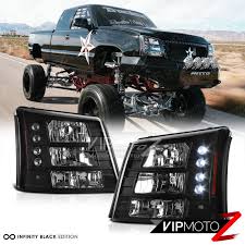 2003 2006 chevy silverado conversion pkg 03 05 avalanche led headlights black chevy silverado 2006 chevy silverado chevy 2003 2006 chevy silverado conversion