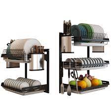 Check spelling or type a new query. Black Stainless Steel Kitchen Organizer Shelf Wall Hanging Dish Rack Airing Bowls Without Holes Kitchen Accessories Organizer Racks Holders Aliexpress