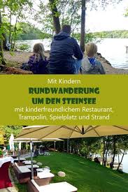 Der Steinsee Rundwanderung Mit Kinderfreundlichem Restaurant Trampolin Spielplatz Und Strandbad Wanderung Spielplatz Ausflug