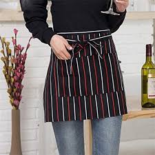 Eastery Tablier Court De Hanche Avec Poches Demi Longueur Noir Modele Simple Style Tablier De Cuisine Style Moderne S Tablier Cuisine Tablier Sac A Dos Etanche