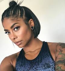 Cute Braids And Bob Massy Arias Https Blackhairinformation Com Hairstyle Gallery Cute Braids Bob Mas Braids For Short Hair Natural Hair Styles Hair Styles