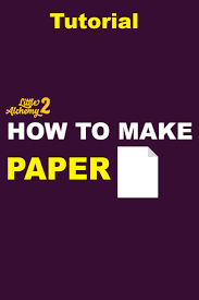 Little Alchemy: How To Make The Paper Element + All Recipes