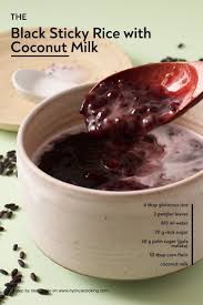 Pulut Hitam Black Glutinous Rice Sweet Soup Southeast Asian Recipes Recipe In 2020 Sweet Soup Asian Desserts Recipes