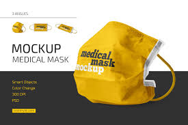 Download Medical Mask Mockup Set Creative Photoshop Templates Creative Market