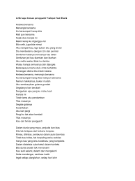 Kau yang punya malique featuring najwa. Lirik Lagu