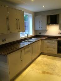 Omega Ebony Stripwood Thanks To Browns Kitchens Brown Kitchens Kitchen Worktop Kitchen