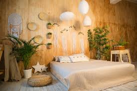 Mid century womb chair in contemporary decor! Oriental Style Bedroom Decor Ideas Homelane Blog