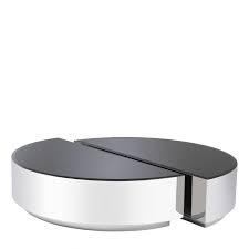 38 lbs, marble top : Astra Polished Stainless Steel Black Glass Coffee Table Set Of 2 Shop Now