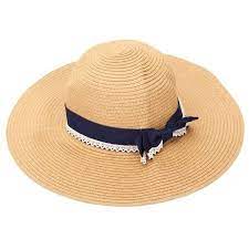 Wide Brim Lace Stripe Bow Straw Beach Hat Cap Summer Floppy Visor Sun Hat Straw Hat Beach Wide Brim Sun Hat Floppy Straw Hat