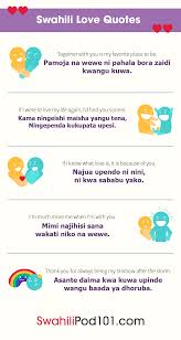 For that matter, i have found something that will really tickle hysterical laughter out of you, because you deserve lots of happiness to sweeten this life. How To Say I Love You In Swahili Romantic Word List