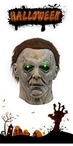 Amazon.com: QCCX Halloween Mask Adult, Scary Latex Headgear for Cosplay  Costume Party, Full Head Mask (Adam) : Clothing, Shoes & Jewelry