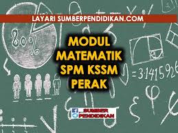 Modul Matematik Spm Perak Sumber Pendidikan