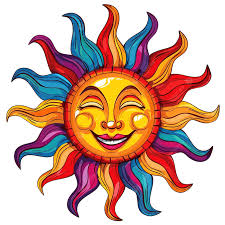 The Sun With Multicolored Rays Color Isolated In Cartoon Style, Sun  Clipart, Cartoon Clipart, Color Clipart PNG Transparent Image and Clipart  for Free Download