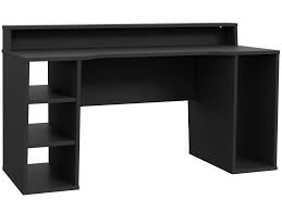 B 114 cm, h 76 cm, t 59 cm. Tezo Gaming Schreibtisch Material Dekorspanplatte Schwarz Matt Ohne Beleuchtung