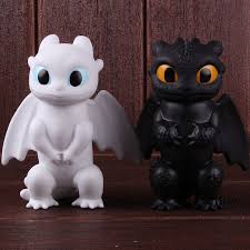 The light fury is the new dragon that is toothless's love interest. How To Train Your Dragon Night Fury Toothless Light Fury Dragon Toy Collectible Model Figures Shopee Philippines