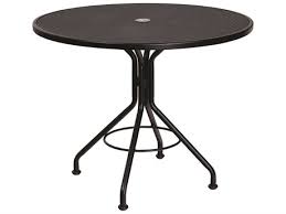 Check spelling or type a new query. Woodard Wrought Iron Mesh 36 Wide Round Bistro Table With Umbrella Hole Wr280135